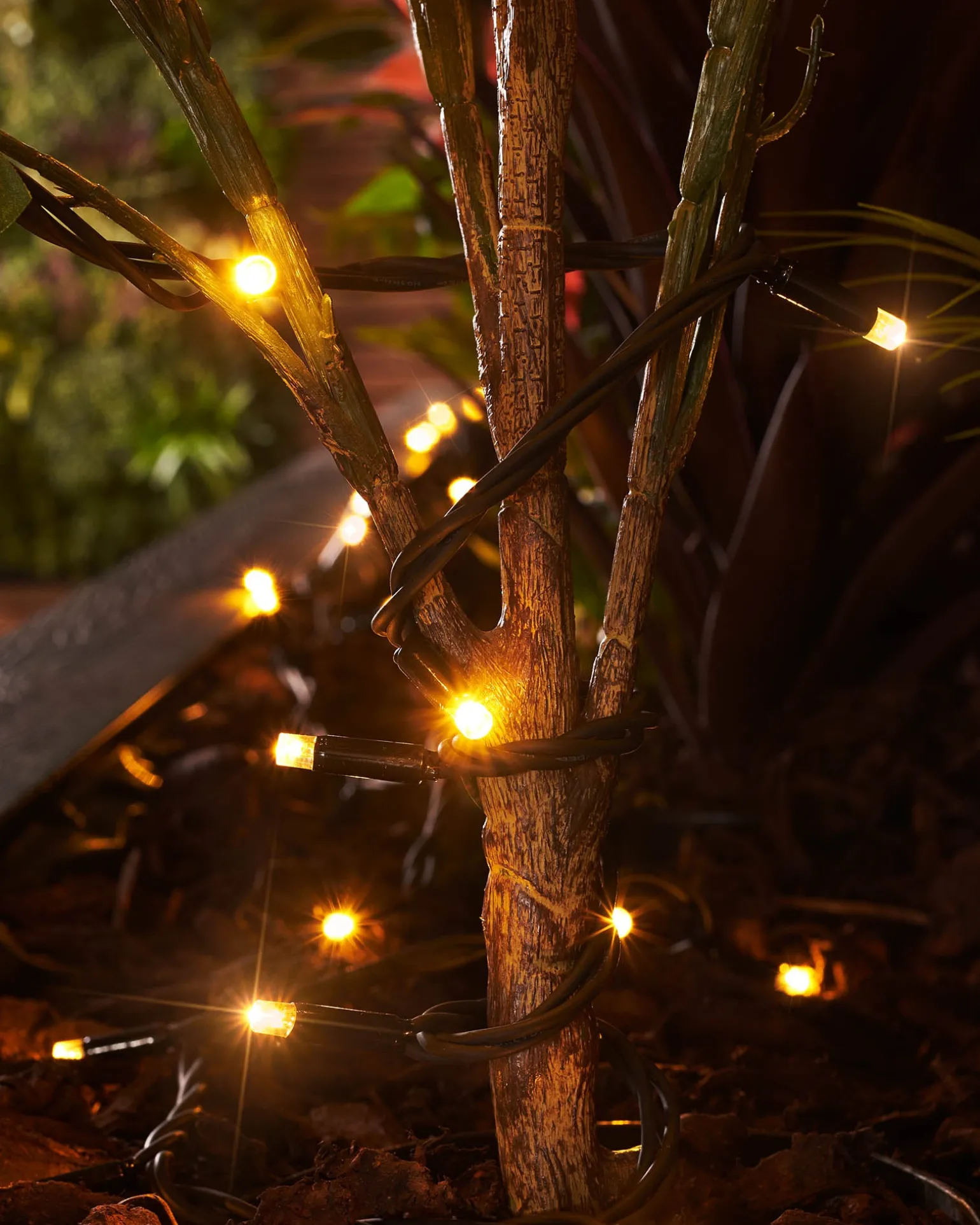 LINK PRO Twinkle LED String Lights, Black Cable, Warm White