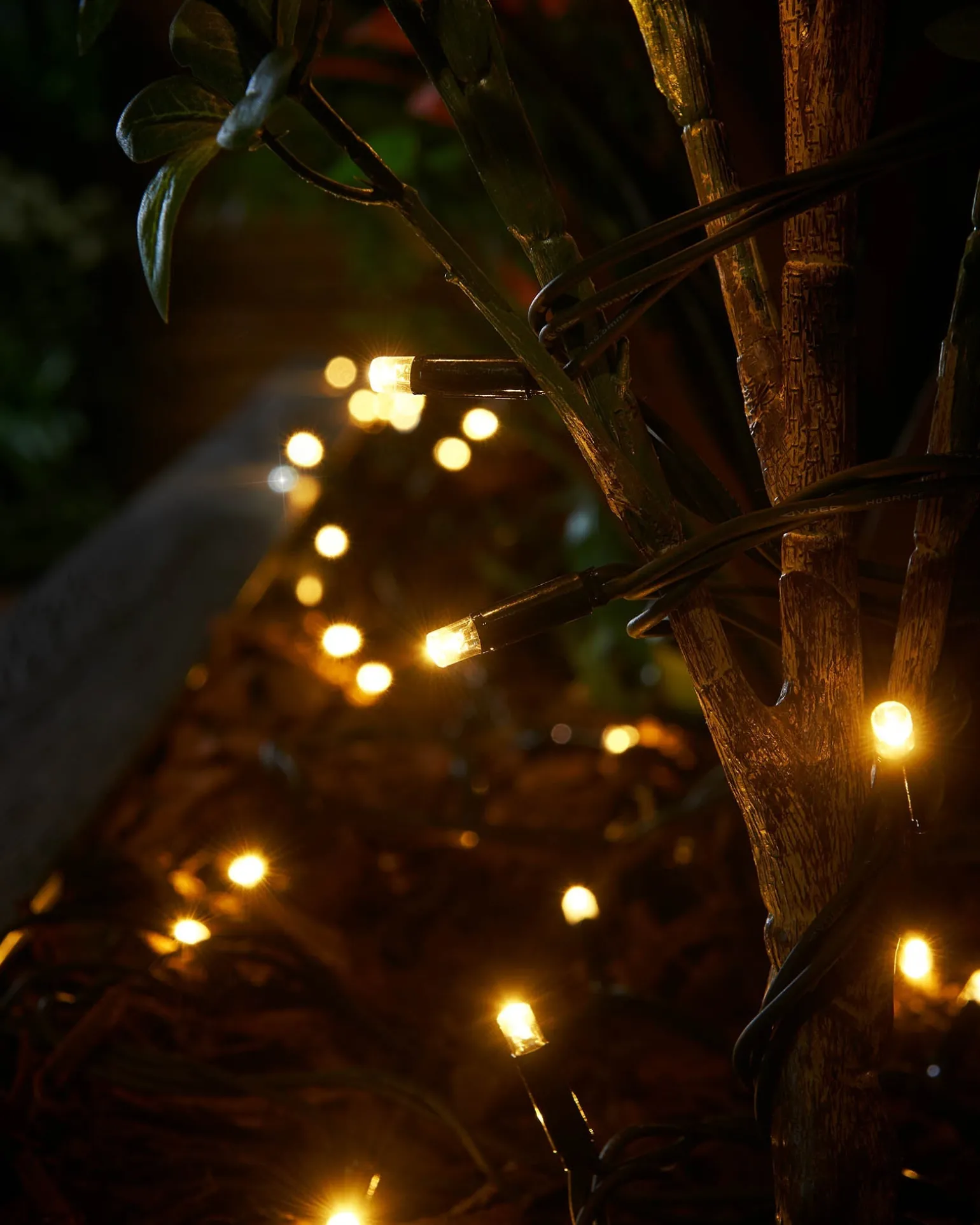 LINK PRO Twinkle LED String Lights, Black Cable, Warm White / White