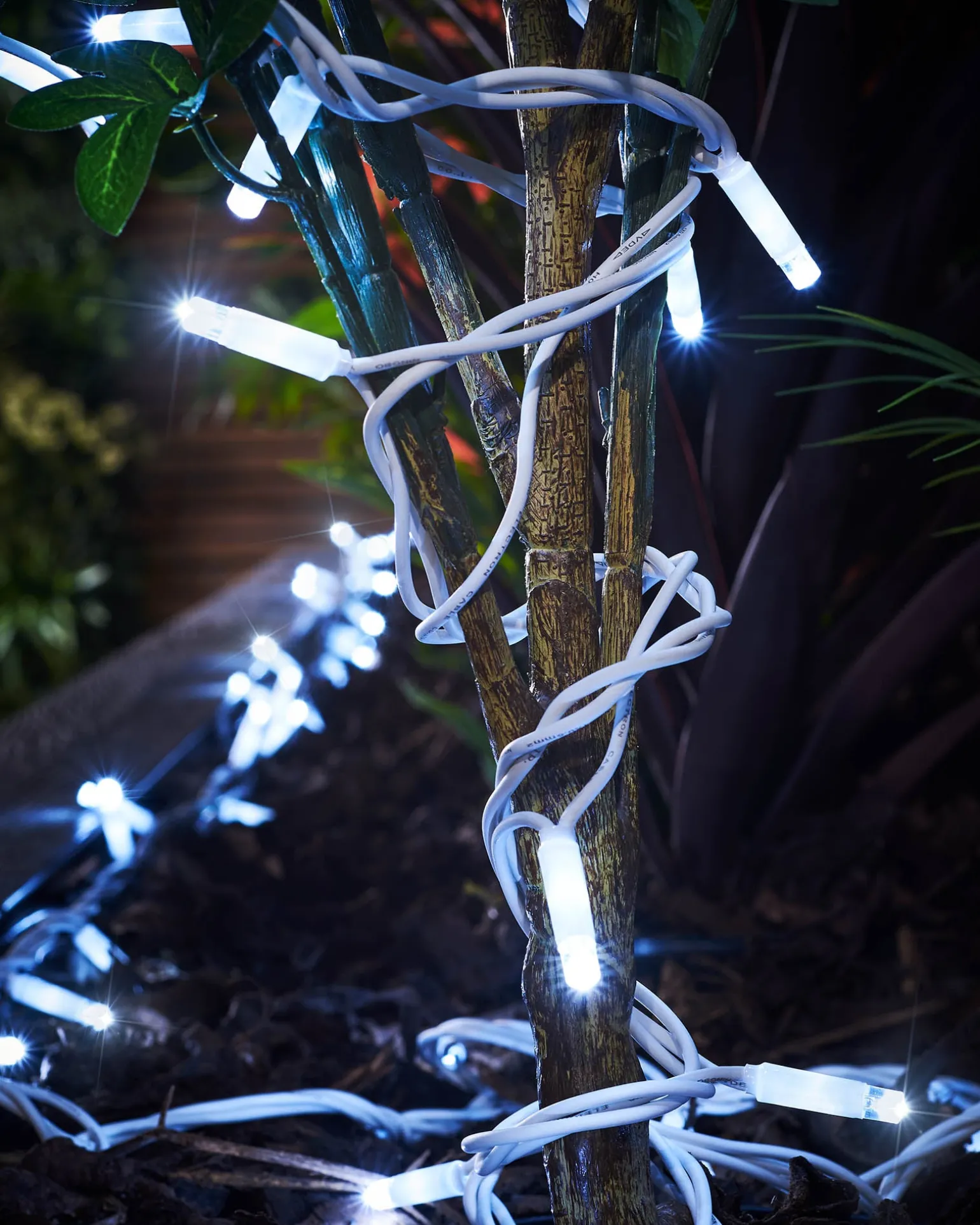 LINK PRO Twinkle LED String Lights, White Cable, White