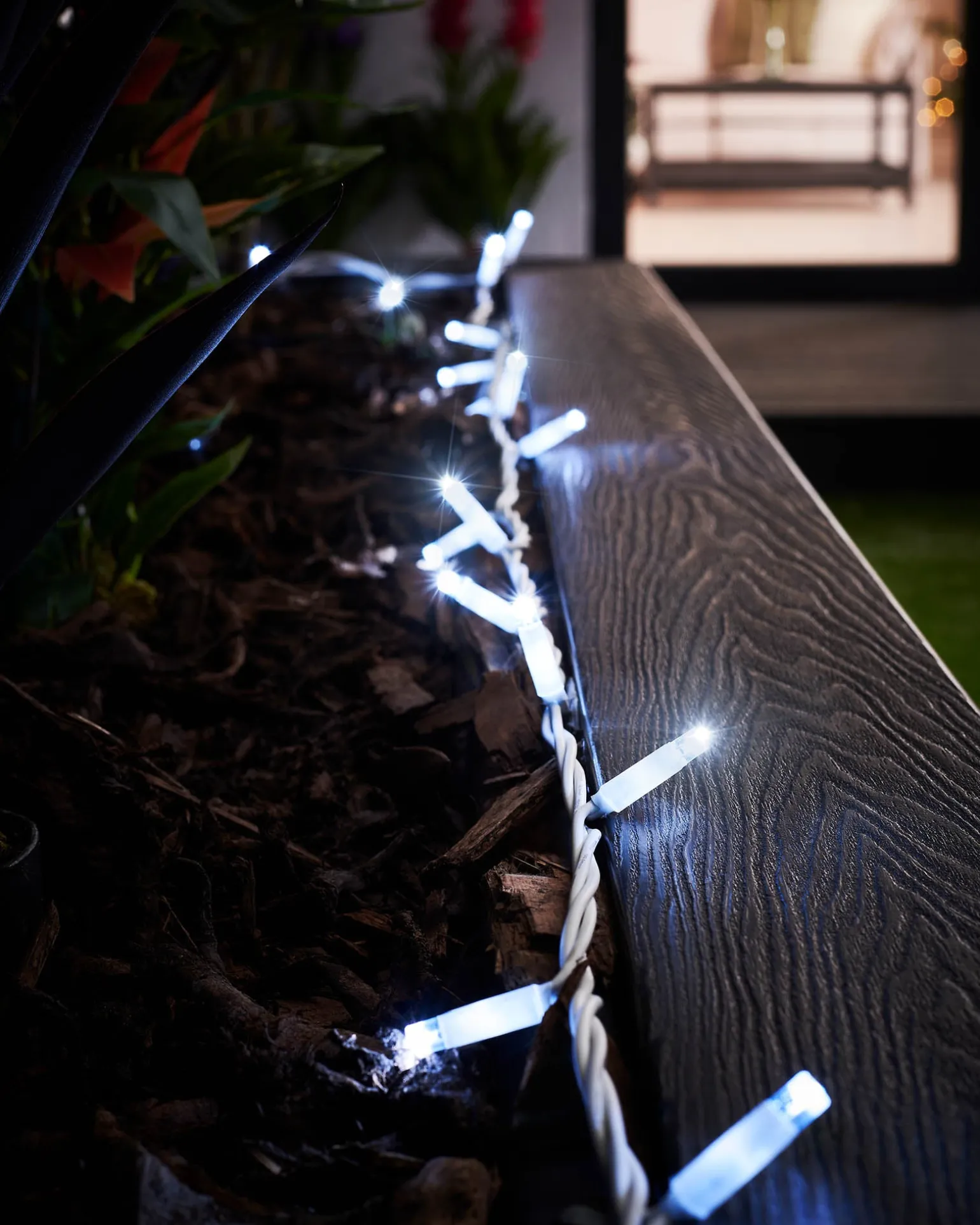 LINK PRO Twinkle LED String Lights, White Cable, White