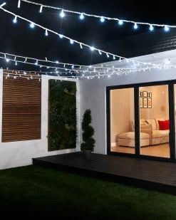 LINK PRO Twinkle LED String Lights, White Cable, White
