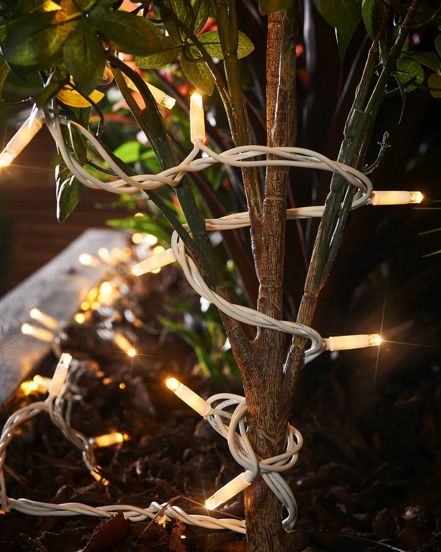 LINK PRO Twinkle LED String Lights, White Cable, Warm White