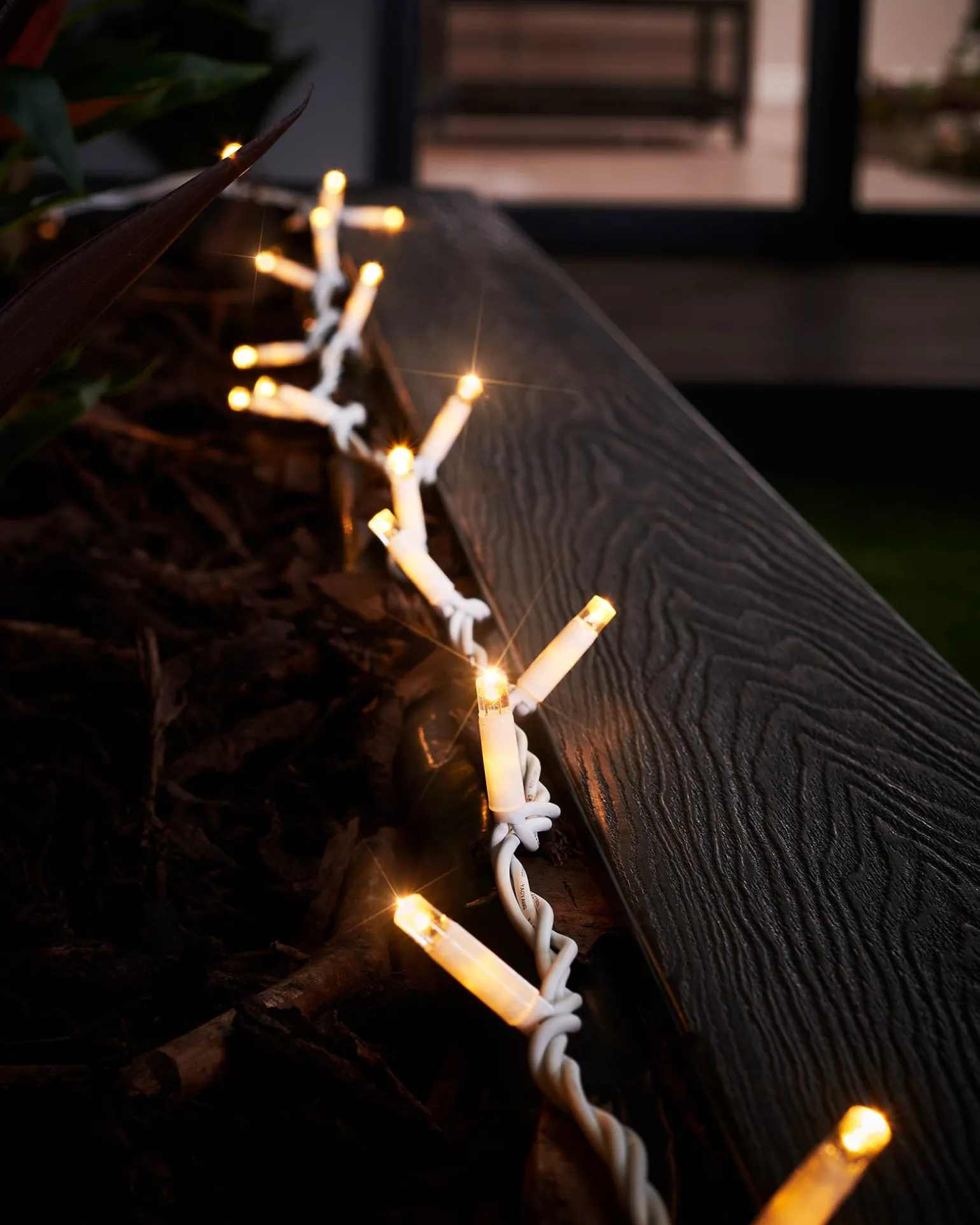 LINK PRO Twinkle LED String Lights, White Cable, Warm White