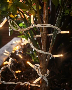 LINK PRO Twinkle LED String Lights, White Cable, Warm White