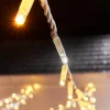 LINK PRO Twinkle LED String Lights, White Cable, Warm White / White