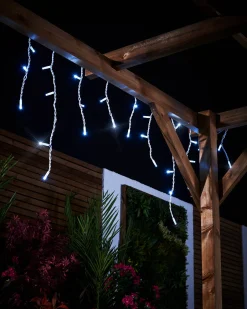 LINK PRO Twinkling LED Icicle Lights, White