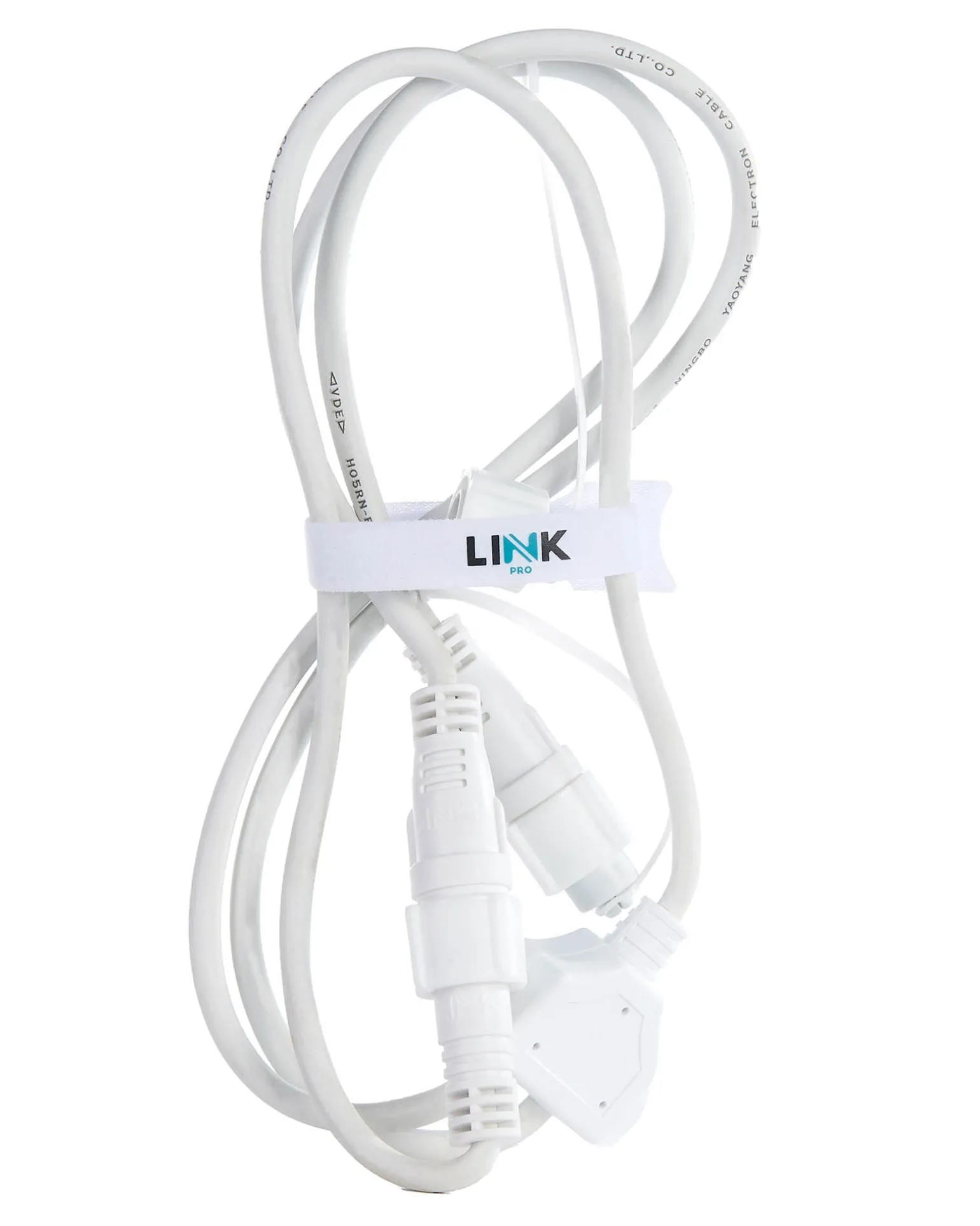 LINK PRO Y Cord Connector, Connectable, White