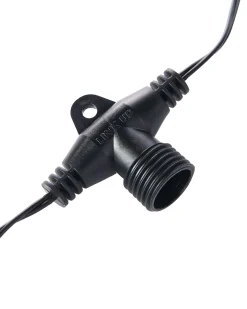 LINK UP 10 T Port Curtain Connectors, Connectable, Black Cable