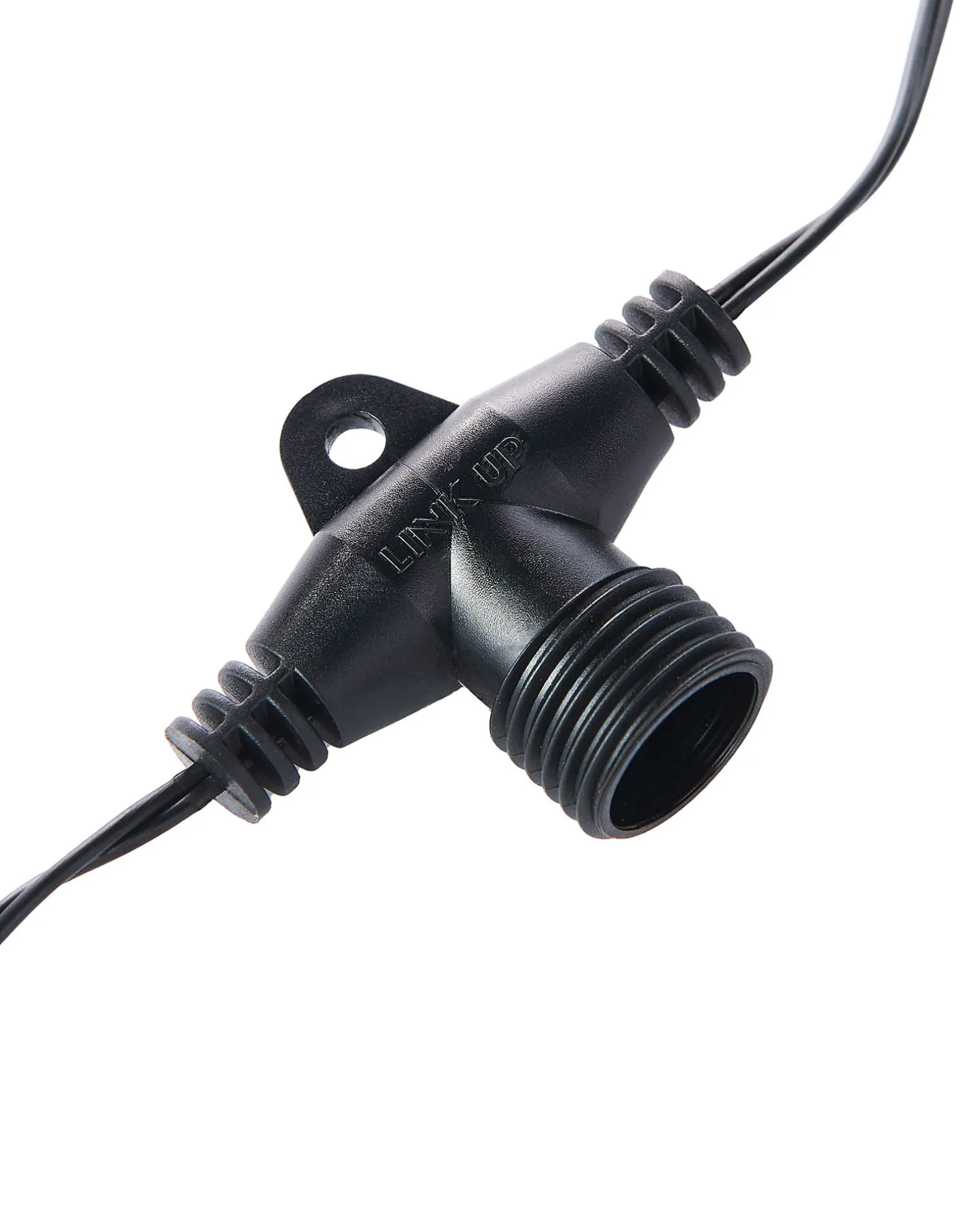 LINK UP 10 T Port Curtain Connectors, Connectable, Black Cable