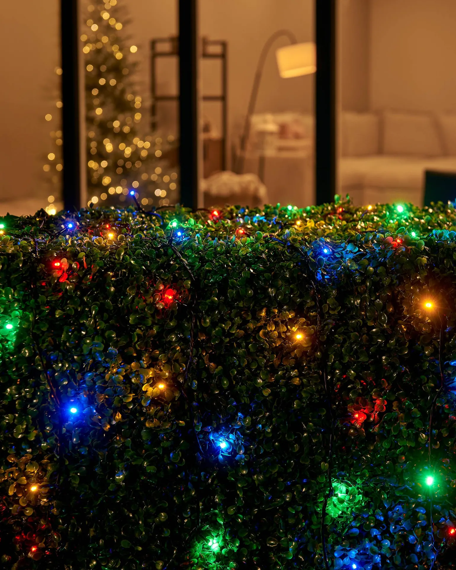 LINK UP LED String Lights, Black Cable, Multi Colour