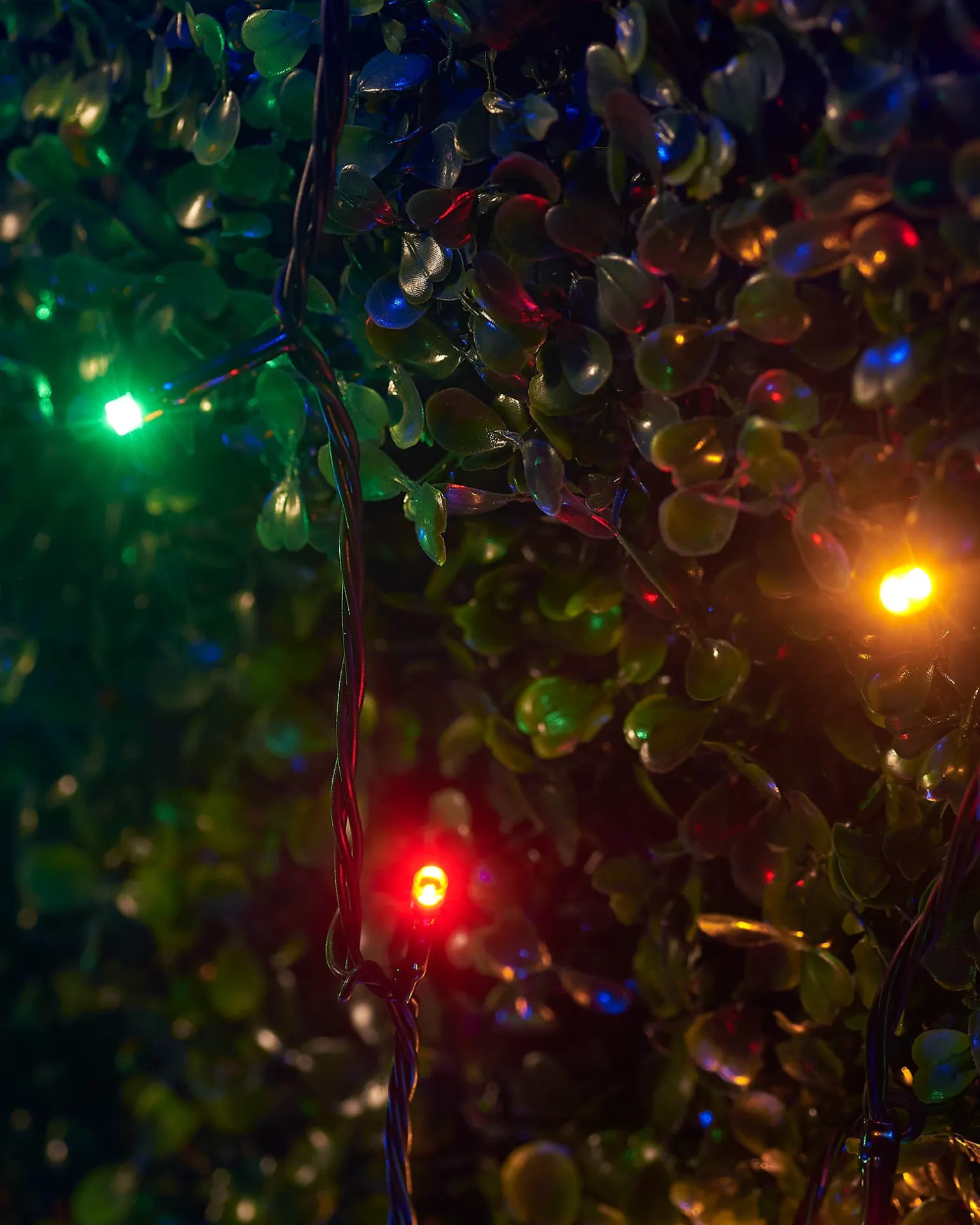 LINK UP LED String Lights, Black Cable, Multi Colour