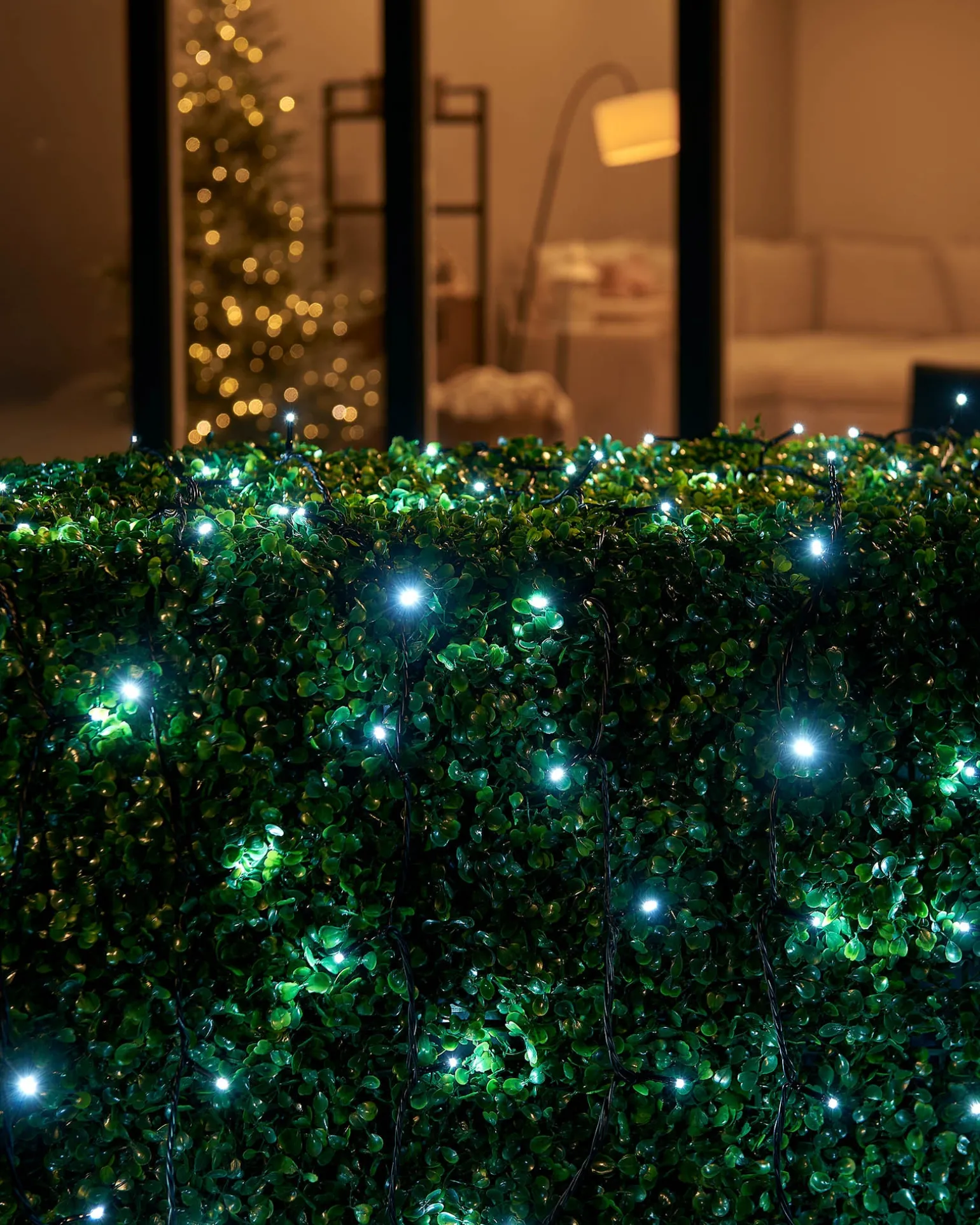 LINK UP LED String Lights, Black Cable, White