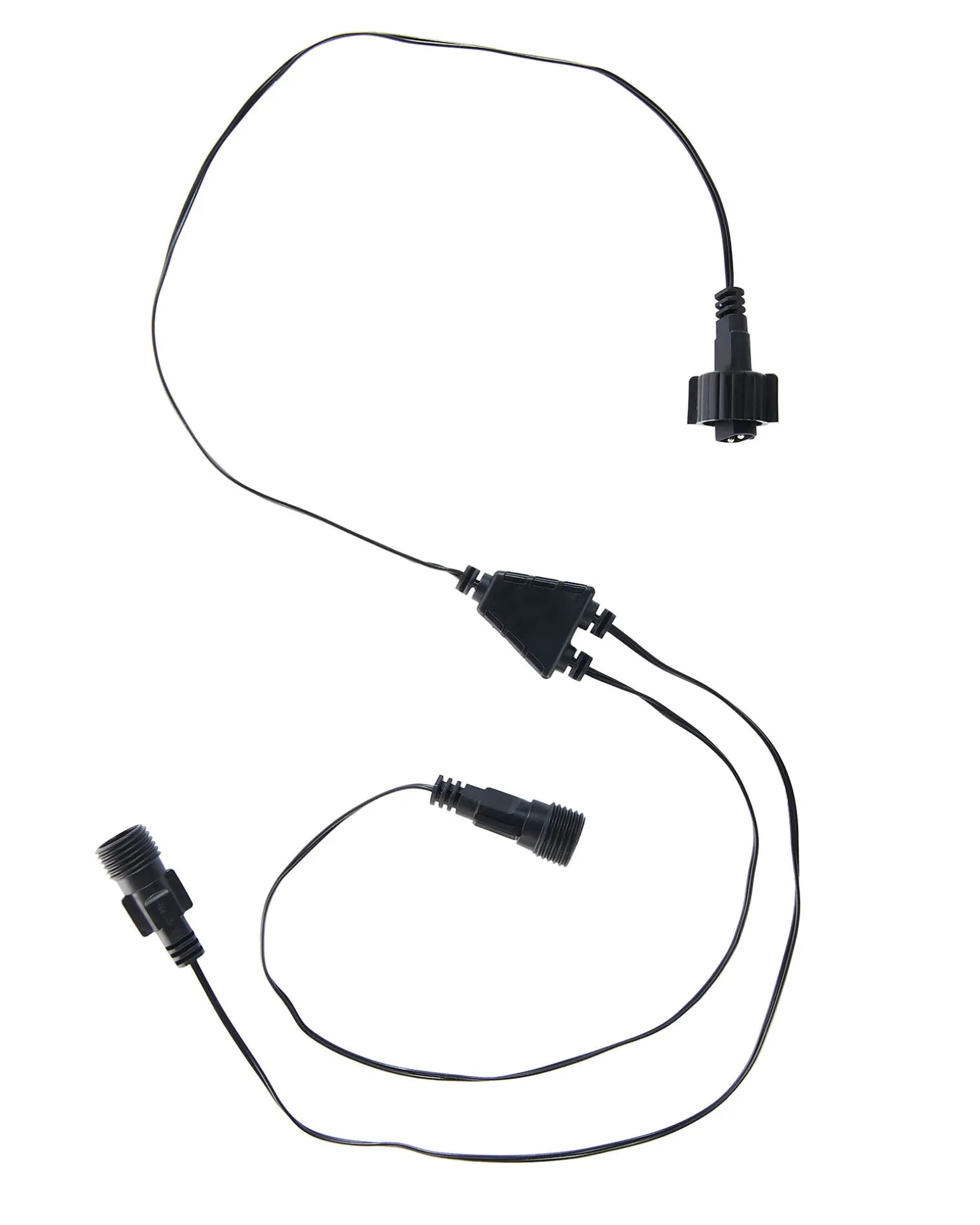 LINK UP Y Cord Connector, Connectable, Black Cable