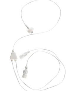 LINK UP Y Cord Connector, Connectable, White Cable