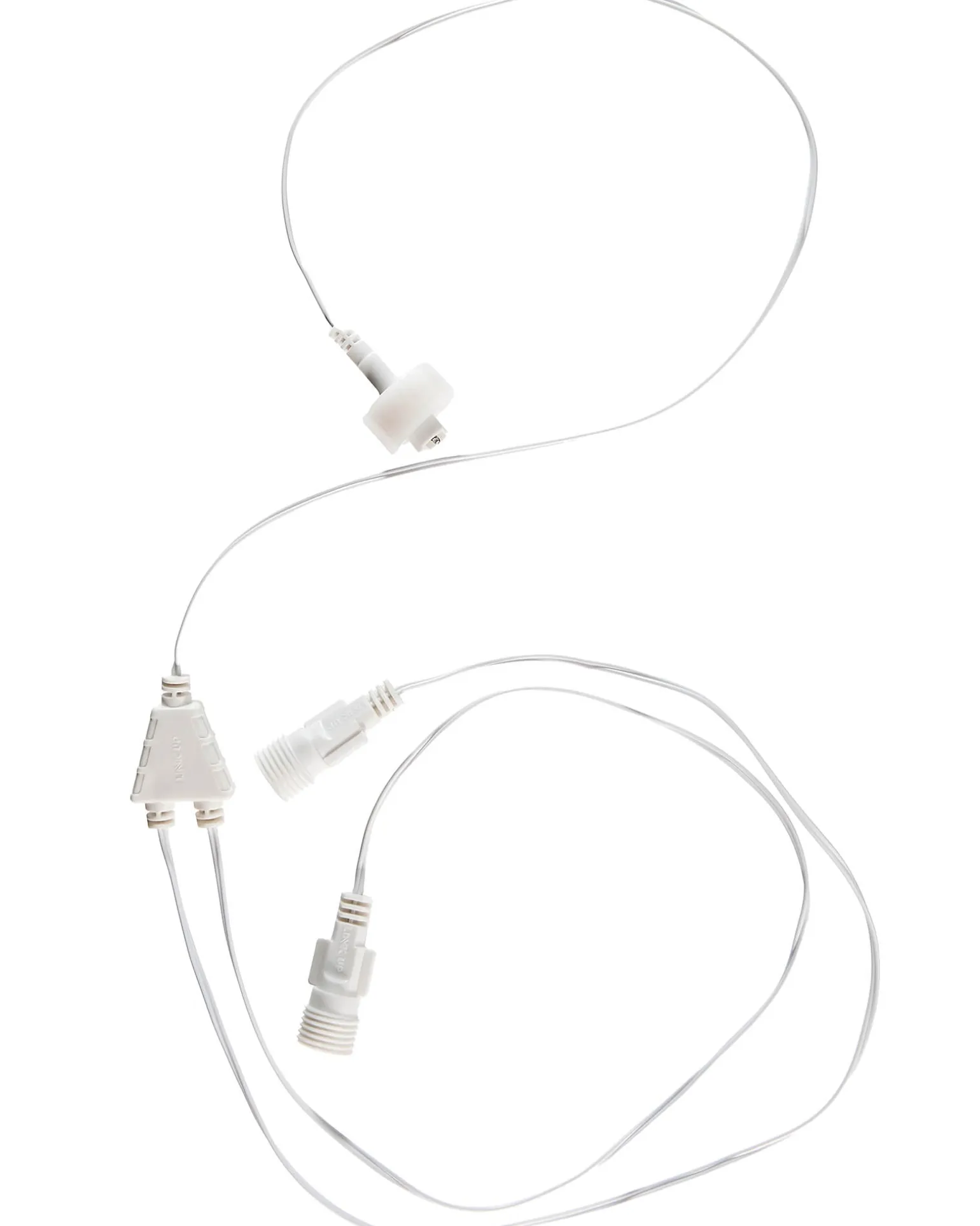 LINK UP Y Cord Connector, Connectable, White Cable