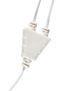 LINK UP Y Cord Connector, Connectable, White Cable
