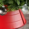 Matt Metal Tree Collar, Red, 66 Cm