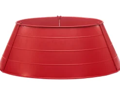Matt Metal Tree Collar, Red, 66 Cm
