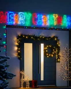 Merry Christmas Rope Light Silhouette, 292 Cm