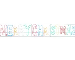 Merry Christmas Rope Light Silhouette, 292 Cm