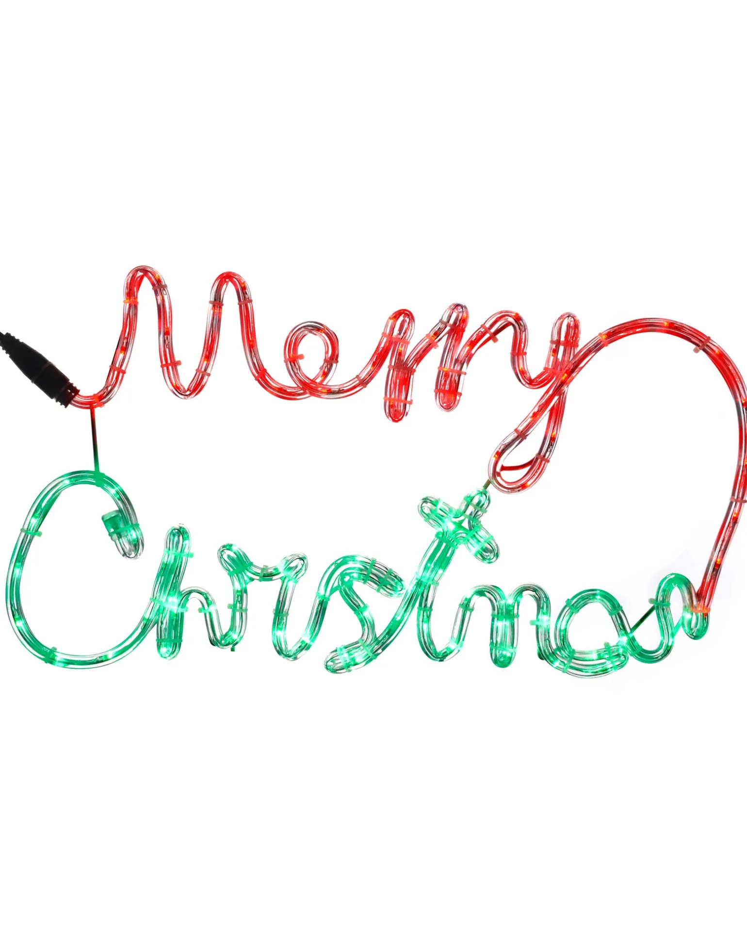 Merry Christmas Rope Light Silhouette, 55 Cm