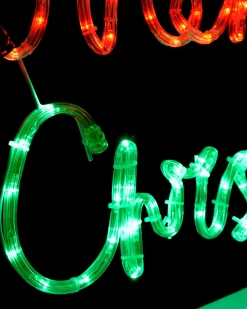 Merry Christmas Rope Light Silhouette, 55 Cm