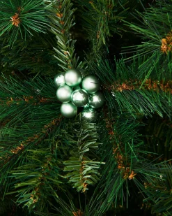 Mint Green Glass Berry Cluster Baubles, 10 Pack