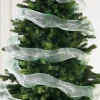 Mint Green Mesh With Silver Foil, 9 M