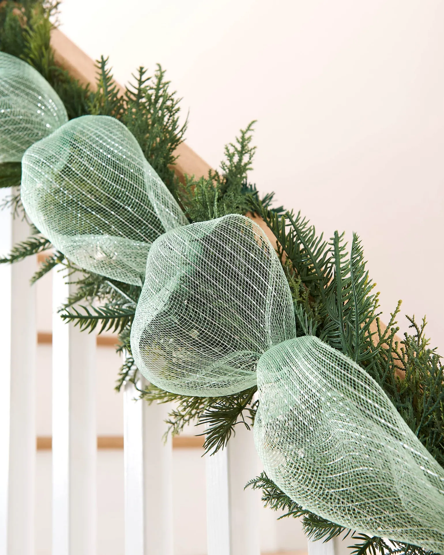 Mint Green Mesh With Silver Foil, 9 M