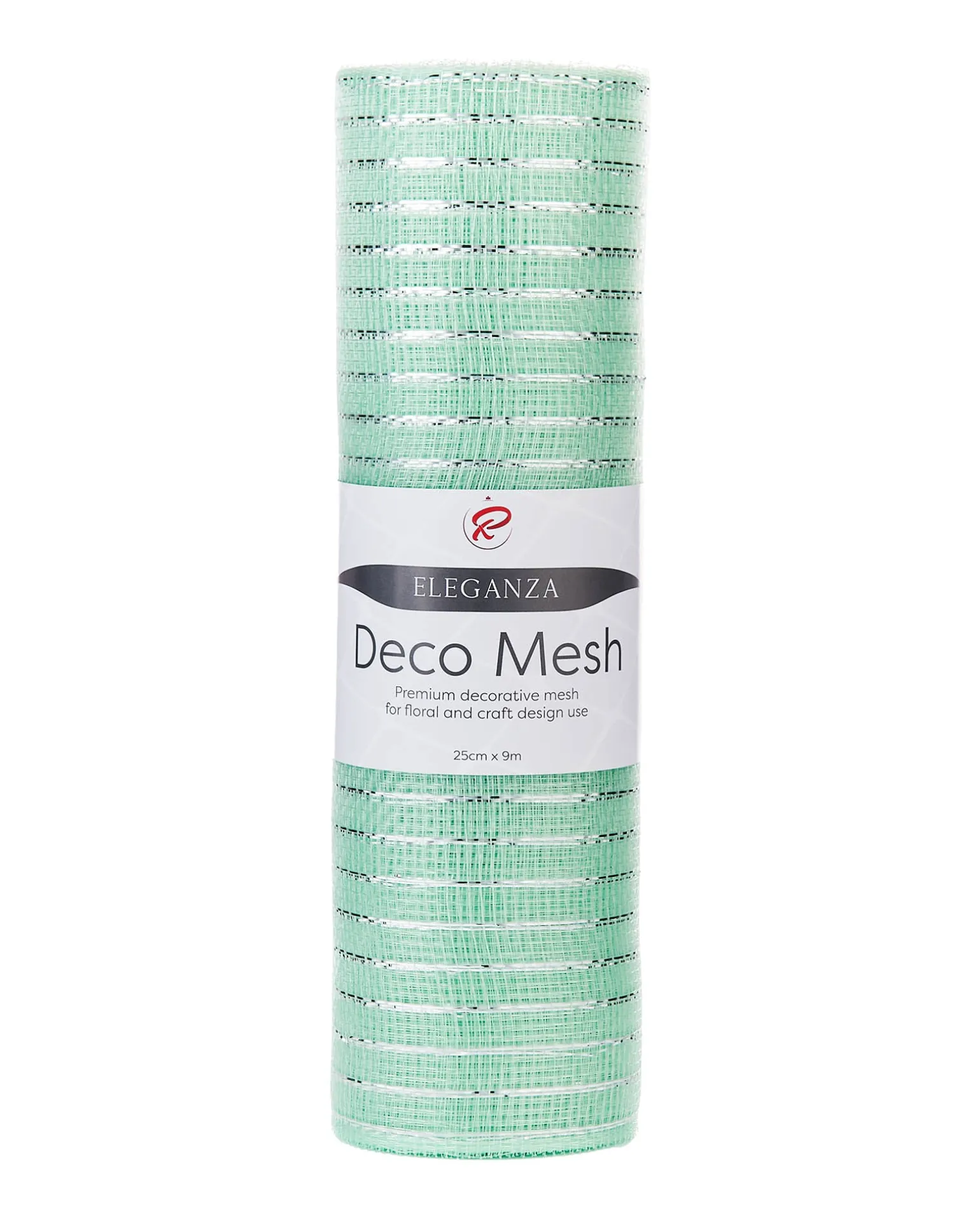 Mint Green Mesh With Silver Foil, 9 M