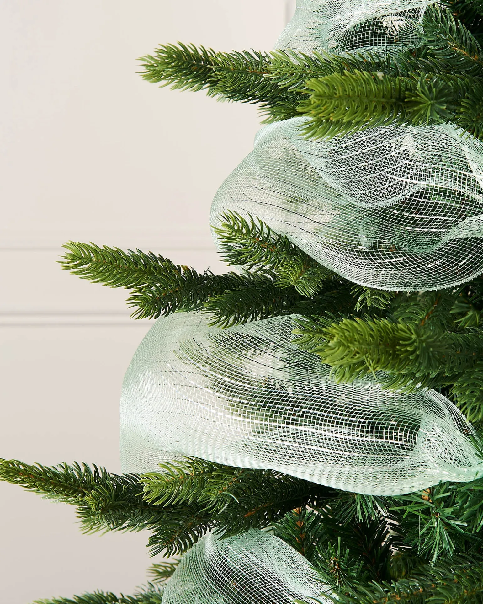 Mint Green Mesh With Silver Foil, 9 M
