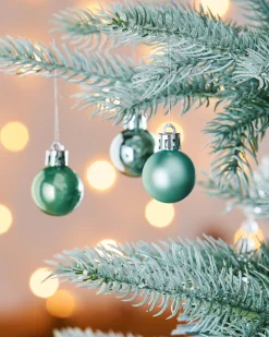 Mint Green Shatterproof Baubles, 36 Pack, 3 Cm