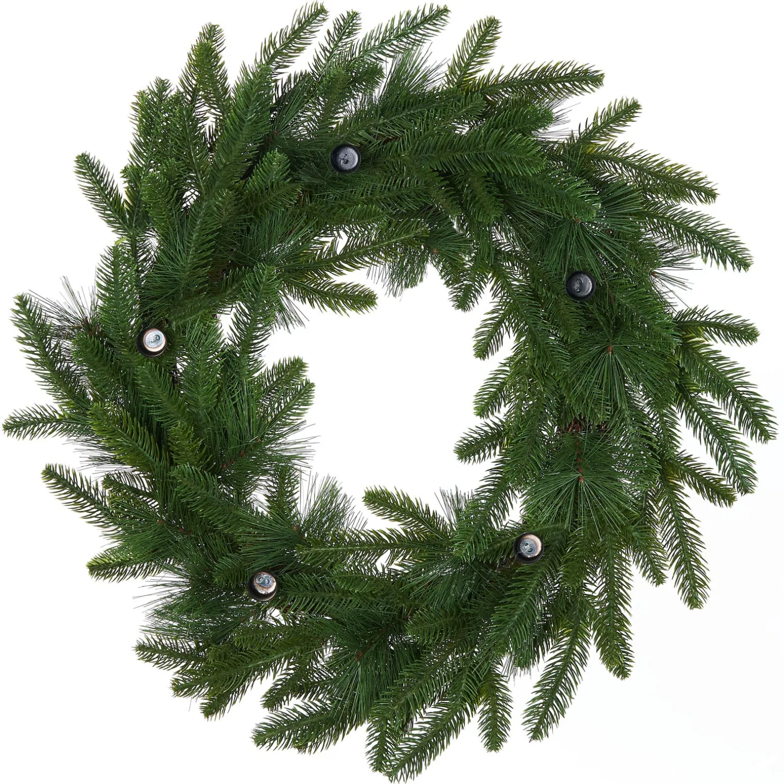 Mixed Pine Candle Holder Wreath, 60 Cm