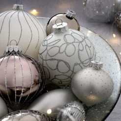 Moonbeam Glass Baubles, 20 Pack