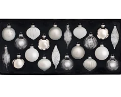 Moonbeam Glass Baubles, 20 Pack