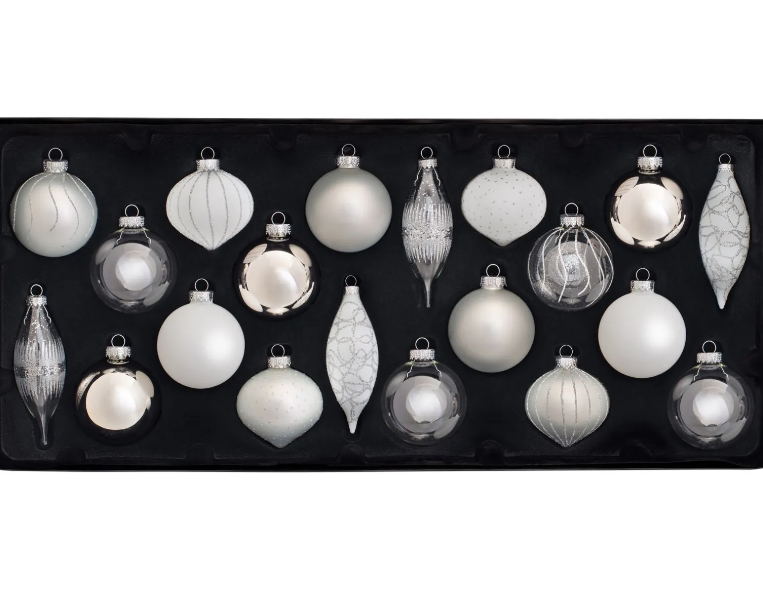 Moonbeam Glass Baubles, 20 Pack