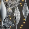 Moonbeam Glass Baubles, 5 Pack, 15 Cm