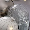 Moonbeam Glass Baubles, 3 Pack, 13 Cm