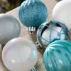 Multi Blue Shatterproof Baubles, 48 Pack, 6 Cm