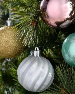 Multi Gold Shatterproof Baubles, 48 Pack, 6 Cm