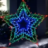 Multi-Colour Chasing Star Silhouette, 51 Cm