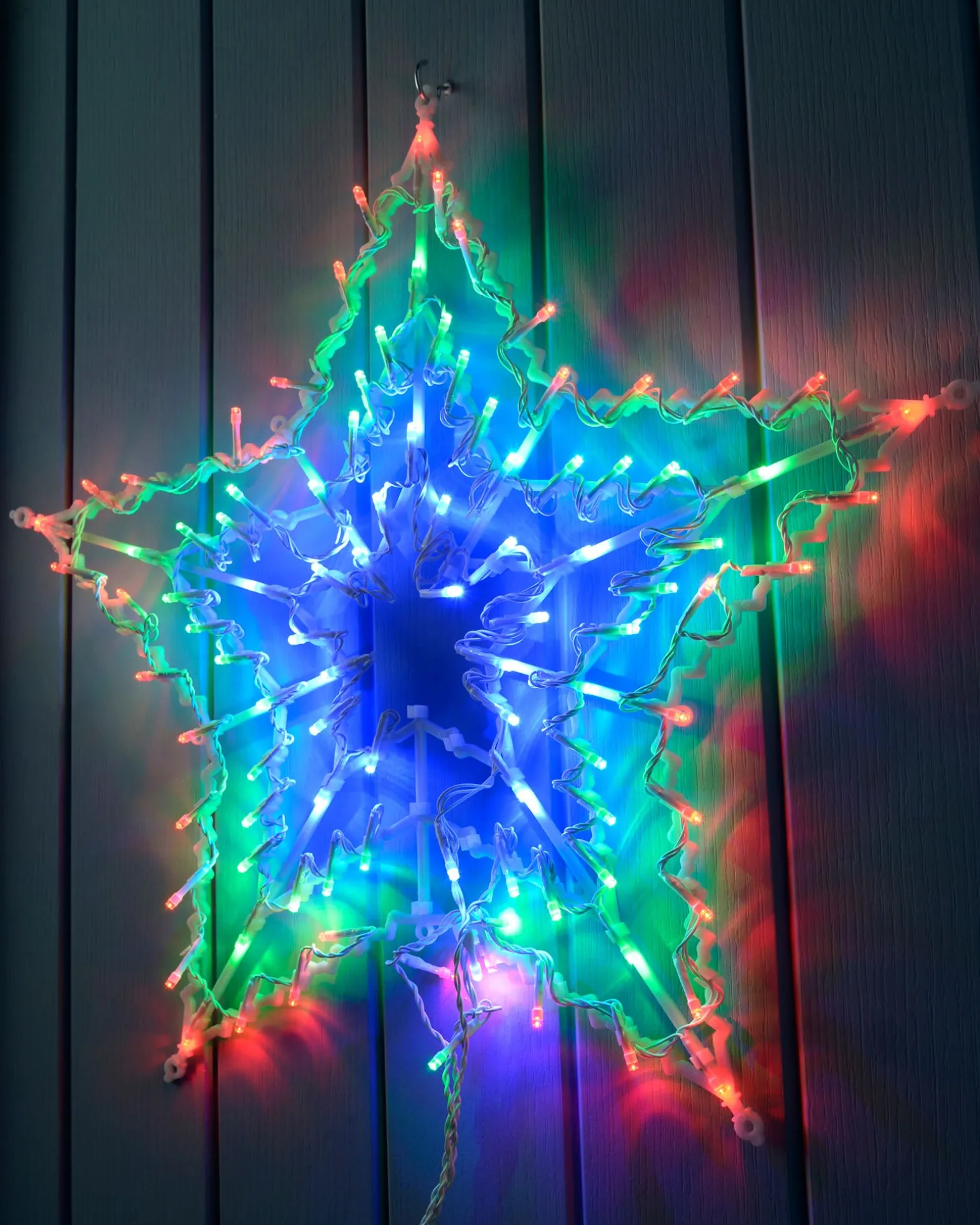 Multi-Colour Chasing Star Silhouette, 51 Cm