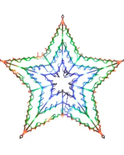 Multi-Colour Chasing Star Silhouette, 51 Cm