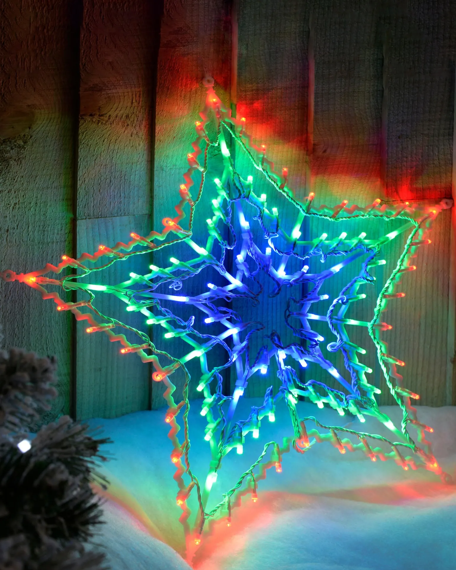 Multi-Colour Chasing Star Silhouette, 51 Cm