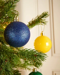 Multi-Colour Shatterproof Bauble, 50 Pack