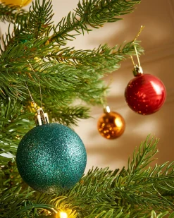 Multi-Colour Shatterproof Bauble, 50 Pack