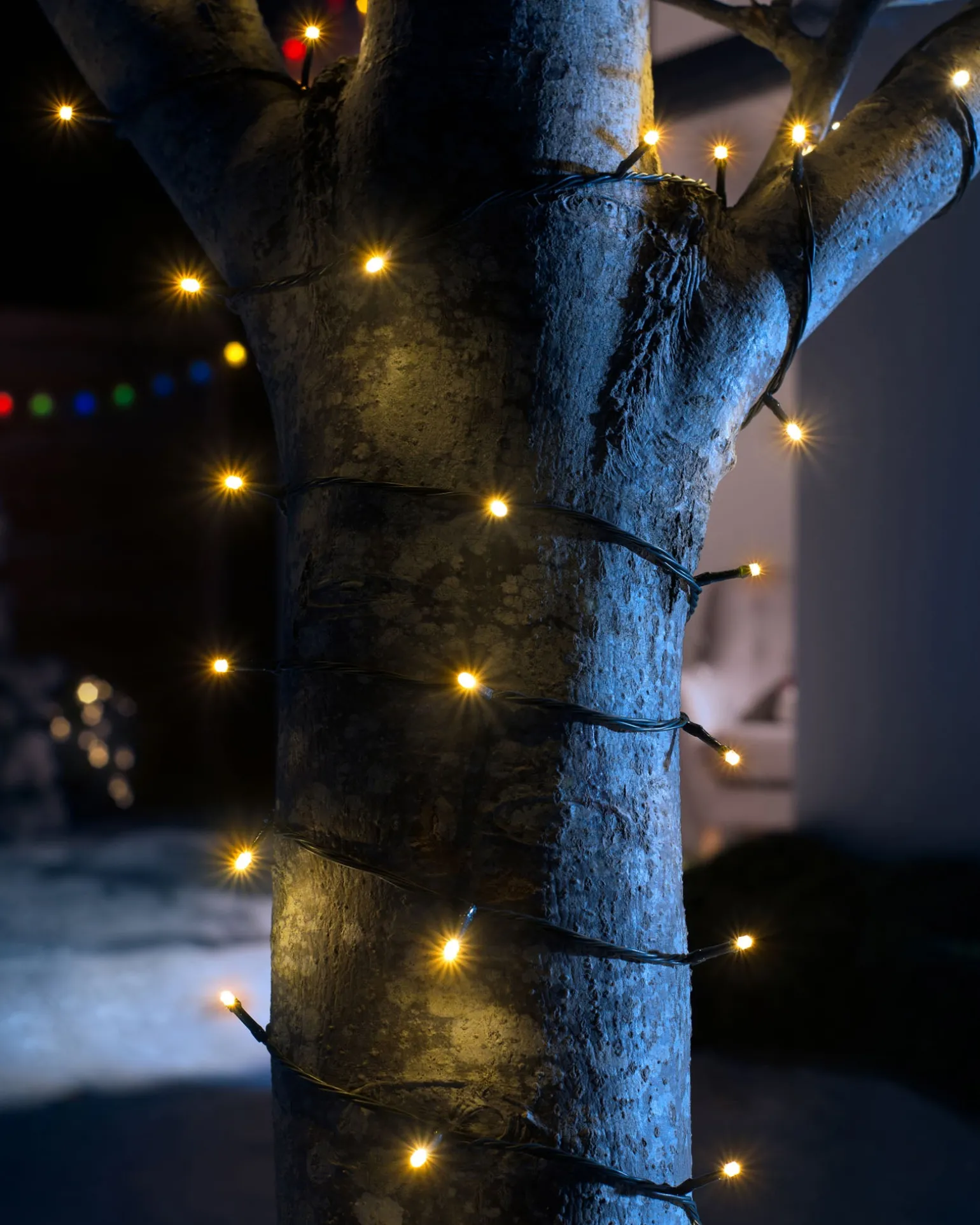 Multi-Function 50 LED Connectable Light String, Warm White