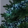 Multi-Function 300 LED Connectable Cluster Light String, Bright White
