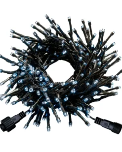 Multi-Function 300 LED Connectable Cluster Light String, Bright White