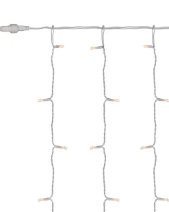 Multi-Function 300 LED Connectable Curtain Light String, Warm White